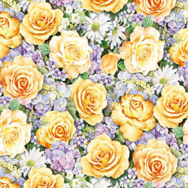 TEACUPS AND ROSES - OPEN ROSE - YELLOW