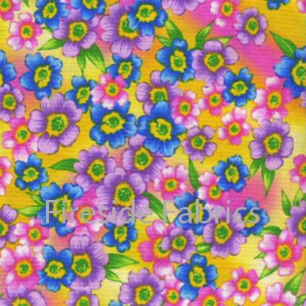 BUTTERFLY GARDEN-MULTI FLOWERS-YELLOW