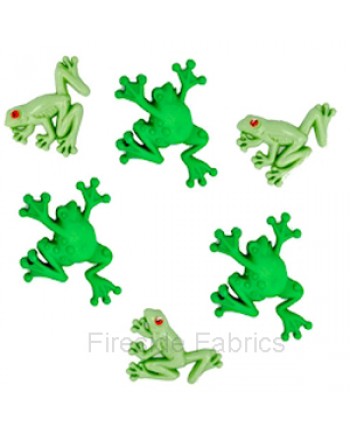 DRESS IT UP BUTTONS - TREE FROGS