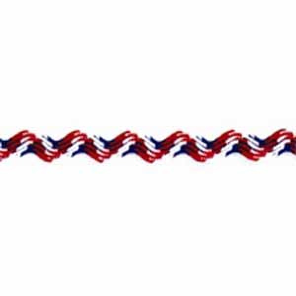 01-RIC RAC - 10MM WIDE - RED-WHITE-BLUE