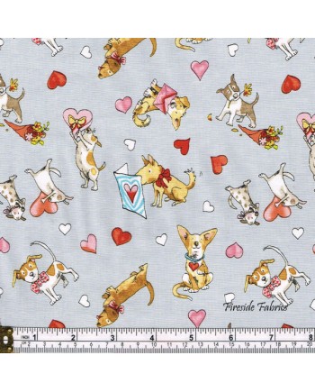 PUPPY LOVE - SCATTERED - LIGHT GRAY