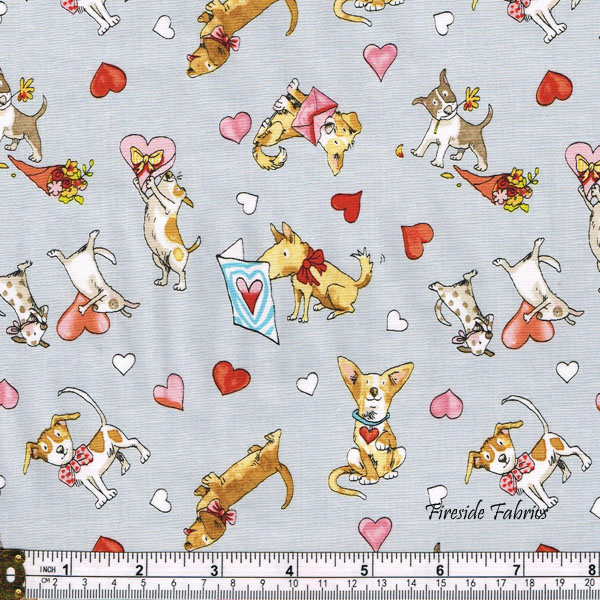 PUPPY LOVE - SCATTERED - LIGHT GRAY