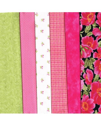 BLOSSOM PINK - 6 FAT QUARTER PACK