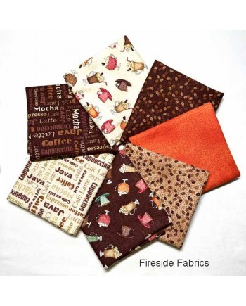 COFFEE TIME - 7 FAT QUARTER PACK