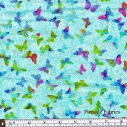 BUTTERFLY PARADISE - BUTTERFLIES - AQUA