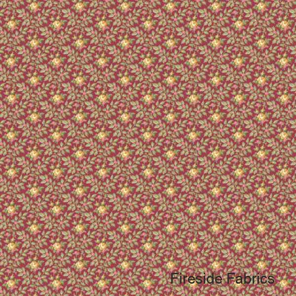 FRENCH MILL - WALLPAPER ROSE - RED