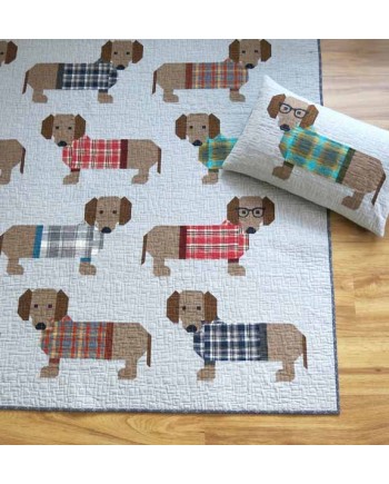 ELIZABETH HARTMAN - DOGS IN SWEATERS PATTERN ELIZABETH HARTMAN - DOGS IN SWEATERS PATTERN