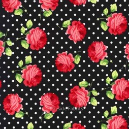 ROSY DOTS - BLACK