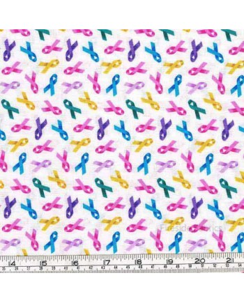 CANCER CHARITY FABRIC - MULTI  