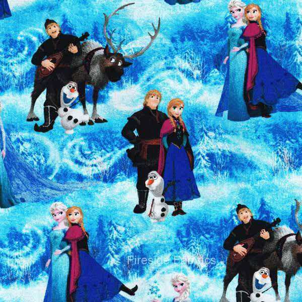 51877 - DISNEY FROZEN CHARACTER - Fireside Fabrics Quilting Fabric and ...