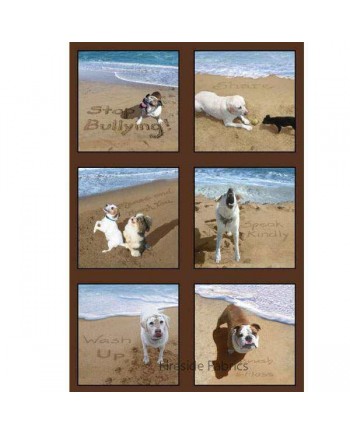 Dogs Sand Scribbles - Panel