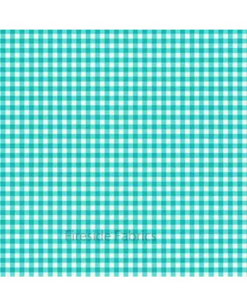 GINGHAM CHECK - TURQUOISE BLUE