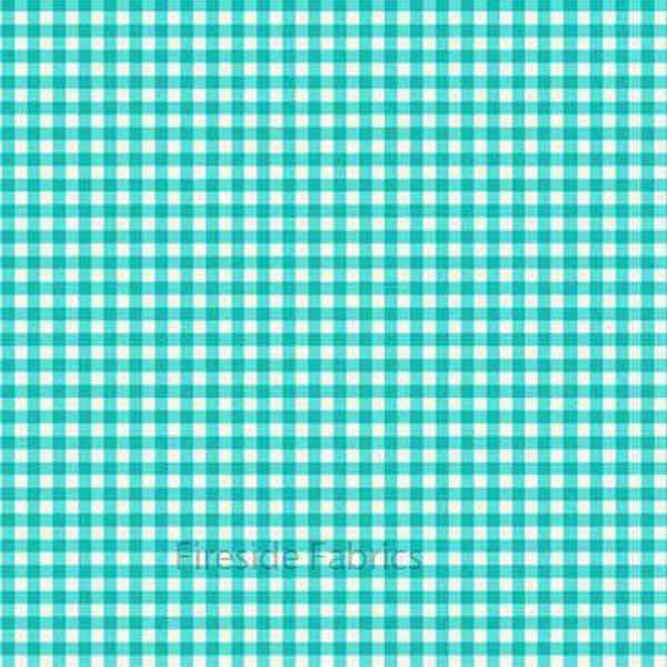 GINGHAM CHECK - TURQUOISE BLUE