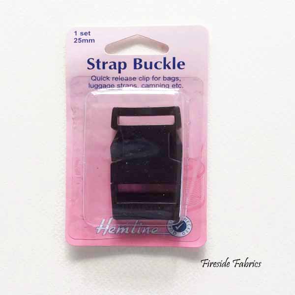 STRAP BUCKLE 25MM - BLACK
