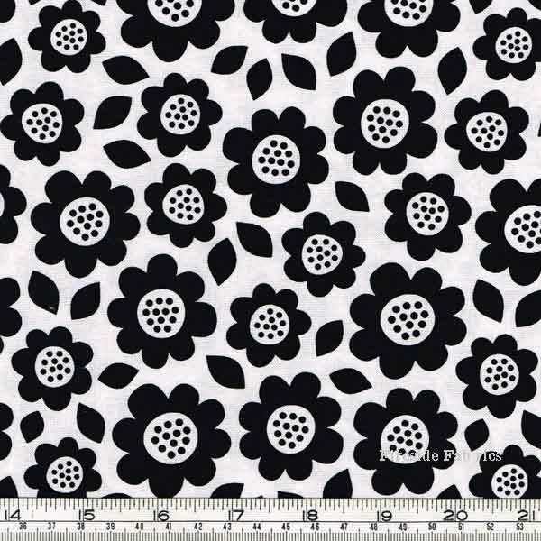 DOT AND DASH - LG FLOWERS - WHITE