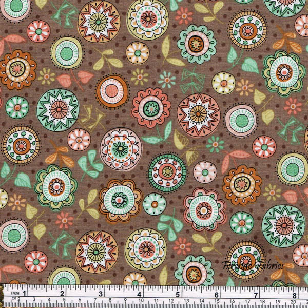 DOODLE DAYS - FLOWERS - BROWN