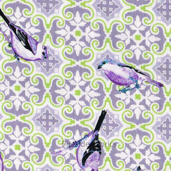 Lilac Autumn Leaves Notting Hill 100/% Cotton Fabric Gutermann Home Decor Flowers