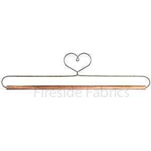 HEART WIRE QUILT HANGER WITH DOWEL - 12" (31cm)