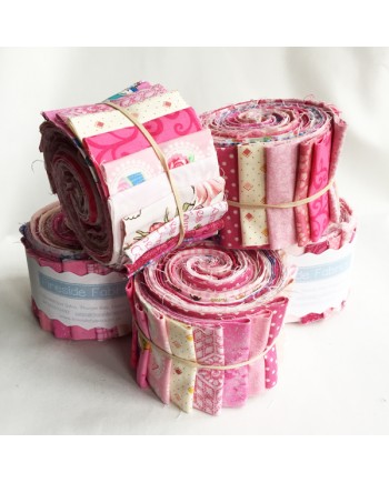 FABRIC ROLL - PINKS - 20 STRIPS