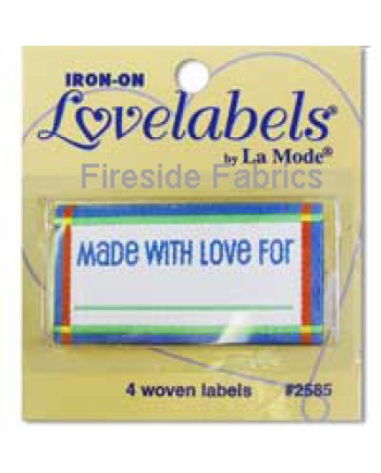 4 LABELS - MADE WITH LOVE FOR - BLUE